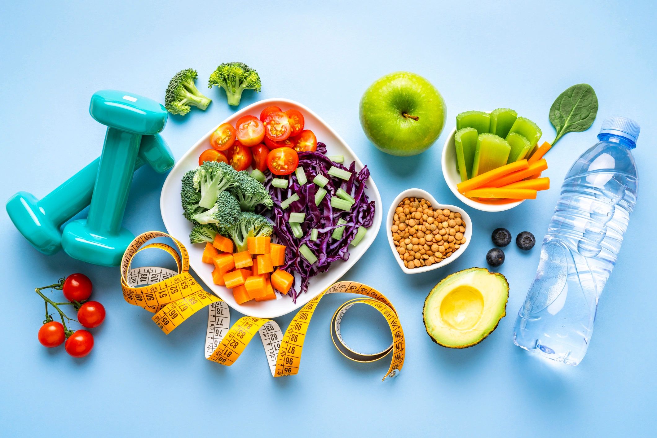 nutrition meal planning low-carb healthy food purple